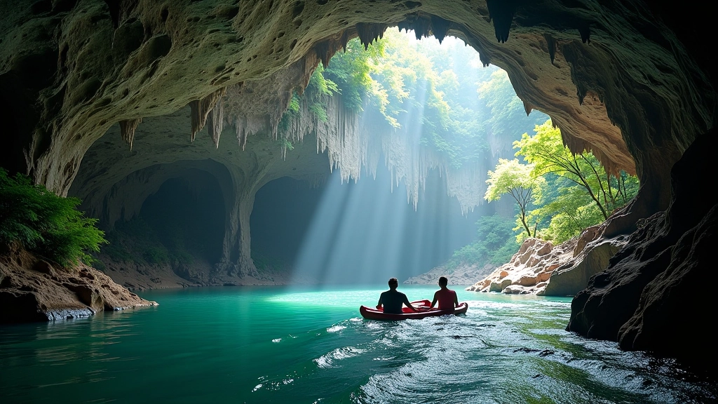 Complete cave and abyss exploration journey combining boat tour and viewpoint